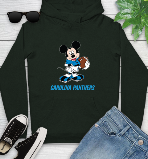 NFL Football Carolina Panthers Cheerful Mickey Mouse Shirt Youth Hoodie 12