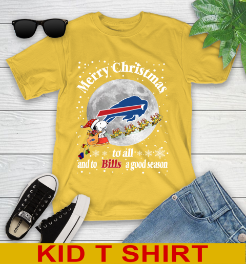 Buffalo Bills Merry Christmas To All And To Bills A Good Season NFL Football Sports Youth T-Shirt 9