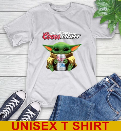 Star Wars Baby Yoda Hugs Coors Beer Shirt 12