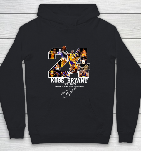 Kobe Bryant Thank You For The Memories 1978 2020 Youth Hoodie
