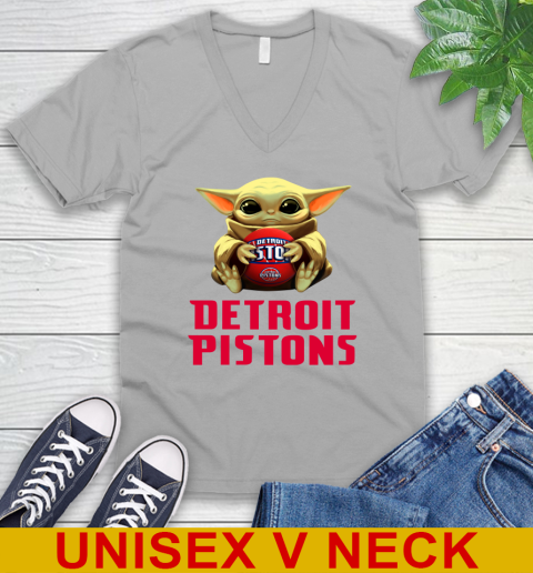 NBA Basketball Detroit Pistons Star Wars Baby Yoda Shirt 52