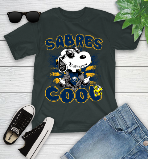NHL Hockey Buffalo Sabres Cool Snoopy Shirt Youth T-Shirt 5