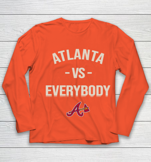 Atlanta Braves Vs Everybody Youth Long Sleeve 3
