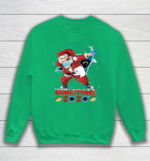 Carolina Panthers Funny Santa Claus Dabbing Christmas 2020 NFL Sweatshirt 5