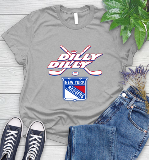 NHL New York Rangers Dilly Dilly Hockey Sports Women's T-Shirt 5