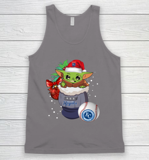Kansas City Royals Christmas Baby Yoda Star Wars Funny Happy MLB Tank Top 7