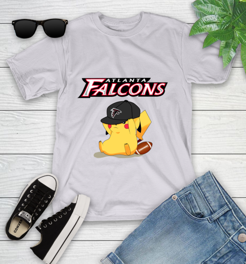NFL Pikachu Football Sports Atlanta Falcons Youth T-Shirt 4