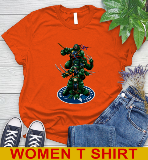 NBA Basketball Minnesota Timberwolves Teenage Mutant Ninja Turtles Shirt Women's T-Shirt 4