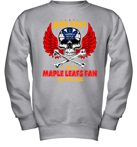 NHL Damn Right I Am A Tampa Bay Lightning Win Or Lose Skull Hockey Sports I0FYpTxoC73 youth sweatshirt 47 95 151514 front sport grey