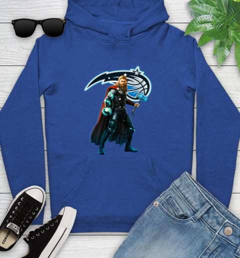 NBA Thor Avengers Endgame Basketball Orlando Magic Youth Hoodie 9