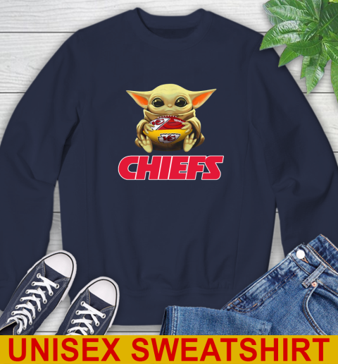 NFL Football Kansas City Chiefs Baby Yoda Star Wars Shirt Sweatshirt 3