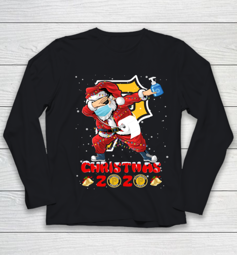 Pittsburgh Pirates Funny Santa Claus Dabbing Christmas 2020 MLB Youth Long Sleeve
