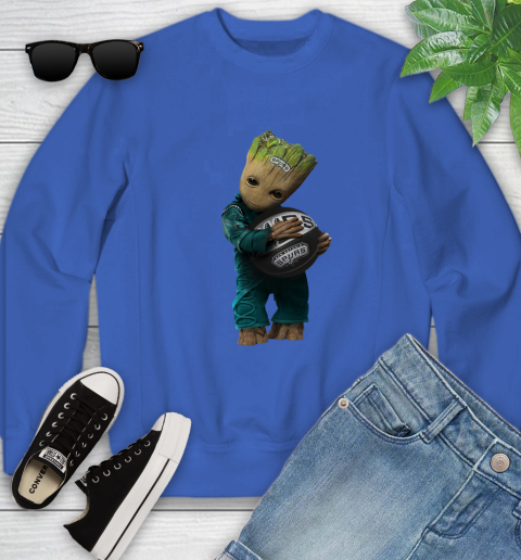 NBA Groot Guardians Of The Galaxy Basketball Sports San Antonio Spurs Youth Sweatshirt 8