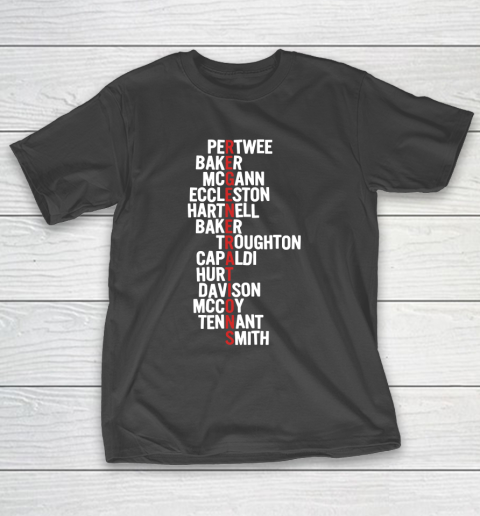 Doctor Who Names Doctor Who Characters T-Shirt