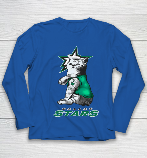 NHL My Cat Loves Dallas Stars Hockey Youth Long Sleeve - Image 8