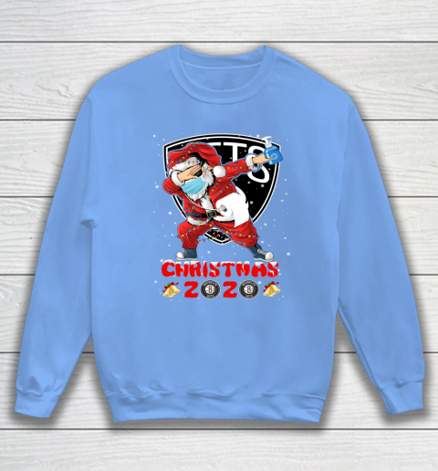 Brooklyn Nets Funny Santa Claus Dabbing Christmas 2020 NBA Sweatshirt 8