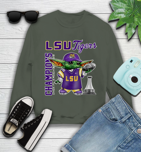 Baby Yoda LSU Tigers Champion Shirt 121