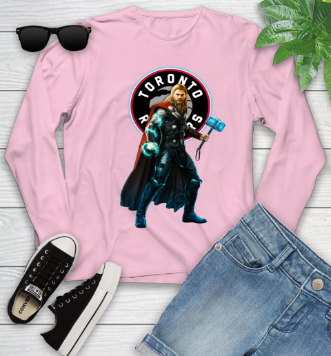 NBA Thor Avengers Endgame Basketball Toronto Raptors Youth Long Sleeve 10