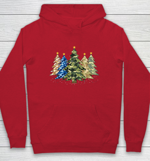 Camo Print Christmas Trees with Camouflage Print Xmas Hoodie 7