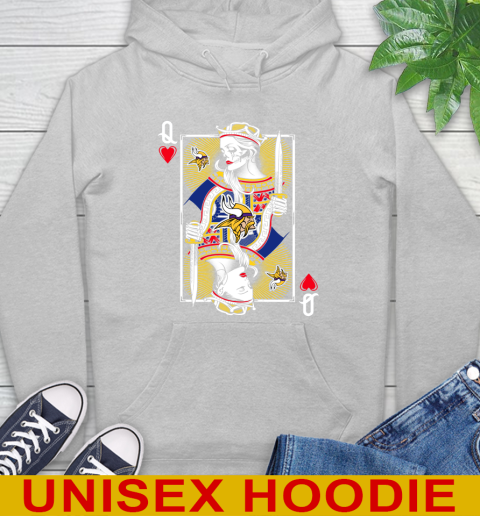 NFL Football Minnesota Vikings The Queen Of Hearts Card Shirt Hoodie 6