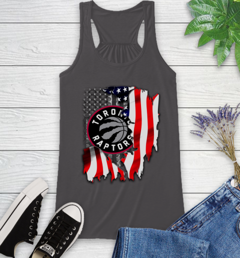 Toronto Raptors NBA Basketball American Flag Racerback Tank 11