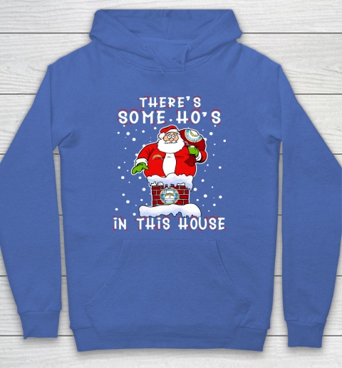 Los Angeles Chargers Christmas There Is Some Hos In This House Santa Stuck In The Chimney NFL Hoodie 6