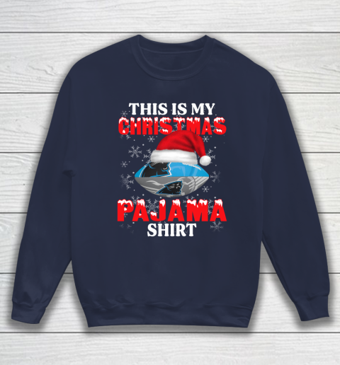 Carolina Panthers This Is My Christmas Pajama Shirt NFL Sweatshirt 2