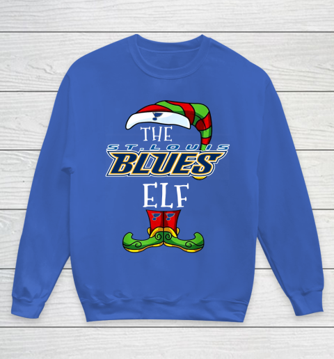 St.Louis Blues Christmas ELF Funny NHL Youth Sweatshirt 6