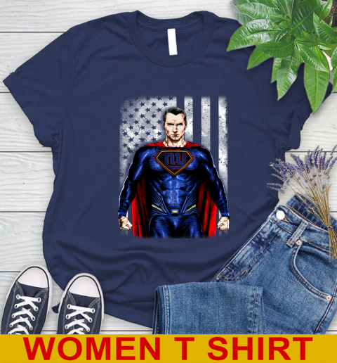 NFL Football New York Giants Superman DC Shirt Women's T-Shirt 12