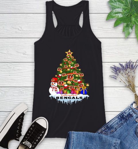 Cincinnati Bengals Merry Christmas NFL Football Sports Racerback Tank 2