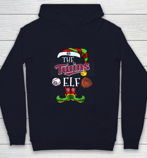 Minnesota Twins Christmas ELF Funny MLB Youth Hoodie 2