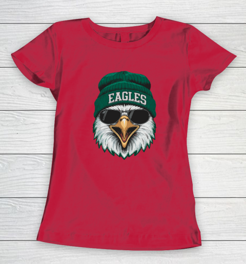 Cool Face Eagles With Sunglasses Vintage Funny Women's T-Shirt 7