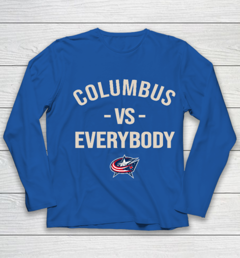 Columbus Blue Jackets Vs Everybody Youth Long Sleeve 7