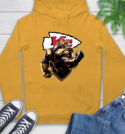 NFL Thanos Avengers Endgame Football Sports Kansas City Chiefs Hoodie 3