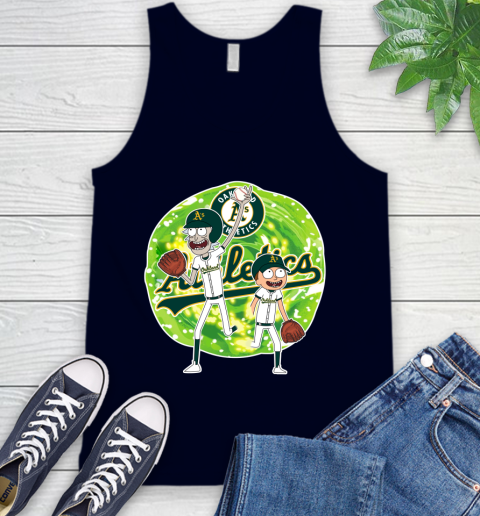MLB Oakland Athletics Rick And Morty Baseball Sports Tank Top 3