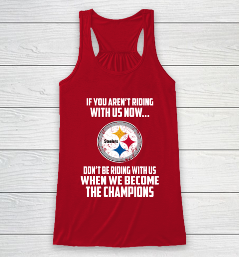 NFL Pittsburgh Steelers Football We Become The Champions Racerback Tank 4