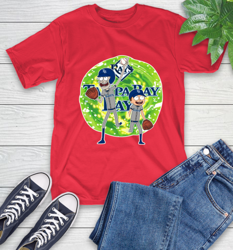 MLB Tampa Bay Rays Rick And Morty Baseball Sports T-Shirt 10