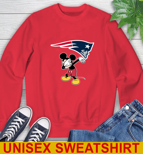 New England Patriots NFL Football Dabbing Mickey Disney Sports Sweatshirt 10