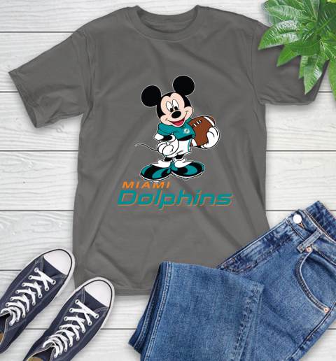 NFL Football Miami Dolphins Cheerful Mickey Mouse Shirt T-Shirt 10