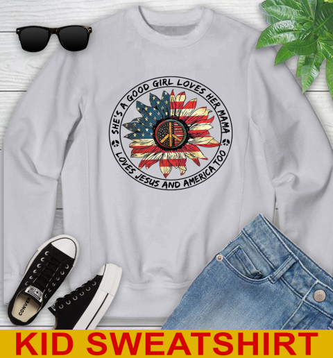 America sunflower she's a good girl loves her mama shirt 98