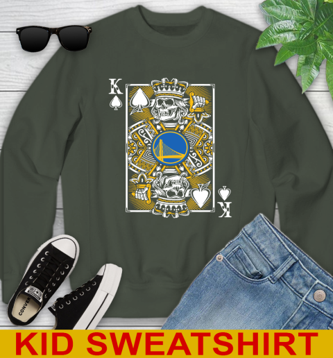 Golden State Warriors NBA Basketball The King Of Spades Death Cards Shirt Youth Sweatshirt 8