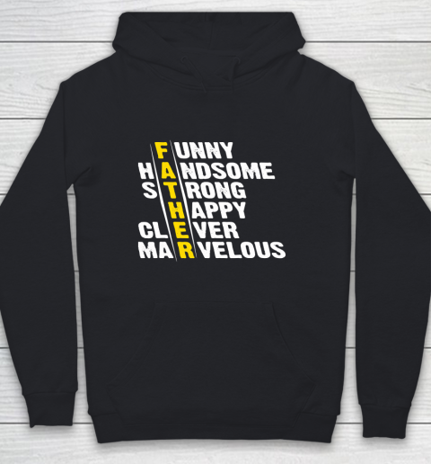 Marvelous T Shirt  Funny Handsome Strong Clever Marvelous Matching Father's Day Youth Hoodie