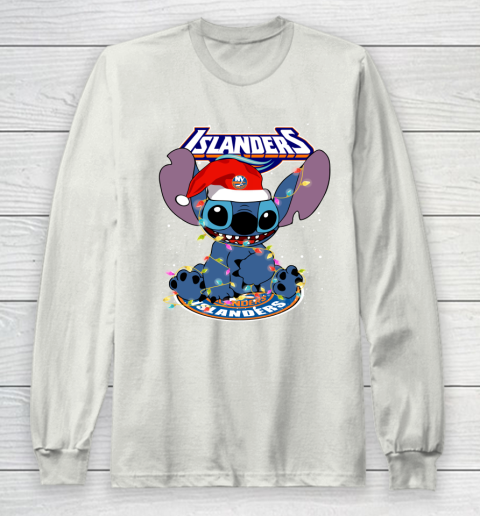 New York Islanders NHL Hockey noel stitch Christmas Long Sleeve T-Shirt 9