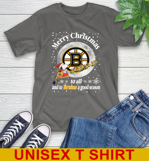 Boston Bruins Merry Christmas To All And To Bruins A Good Season NHL Hockey Sports T-Shirt 10