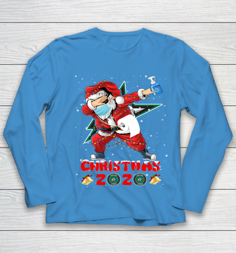 Dallas Stars Funny Santa Claus Dabbing Christmas 2020 NHL Youth Long Sleeve 5