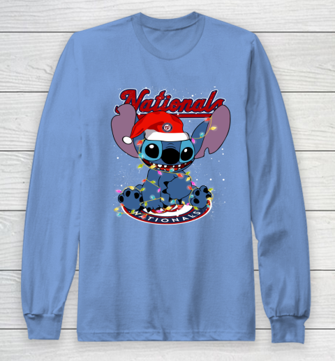 Washington Nationals MLB noel stitch Baseball Christmas Long Sleeve T-Shirt 8