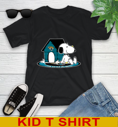 NFL Football Jacksonville Jaguars Snoopy The Peanuts Movie Shirt Youth T-Shirt 2