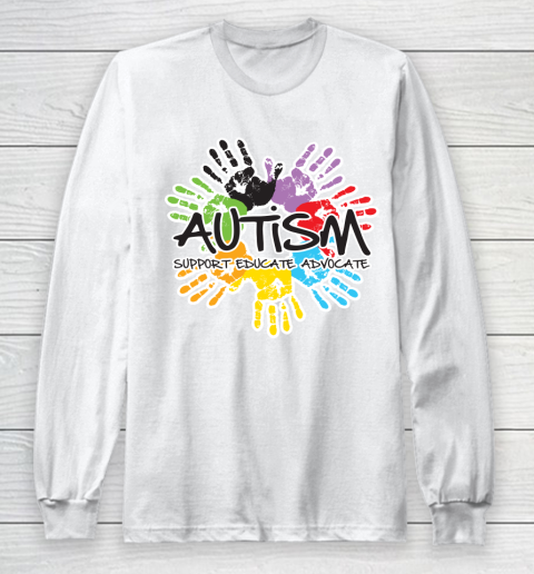 Autism Awareness Handprint (2) Long Sleeve T-Shirt