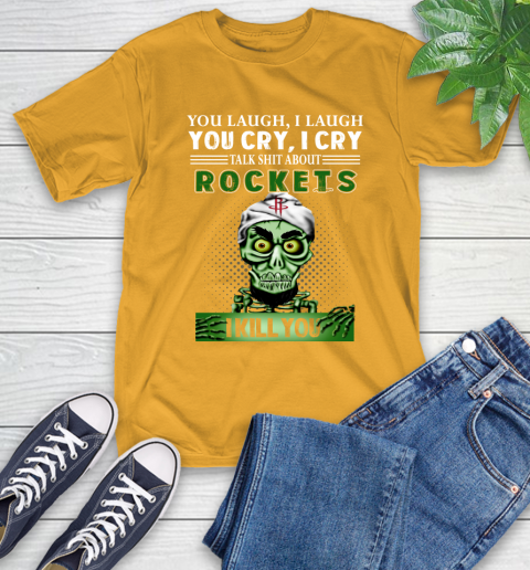 NBA Talk Shit About Houston Rockets I Kill You Achmed The Dead Terrorist Jeffrey Dunham Basketball T-Shirt 2