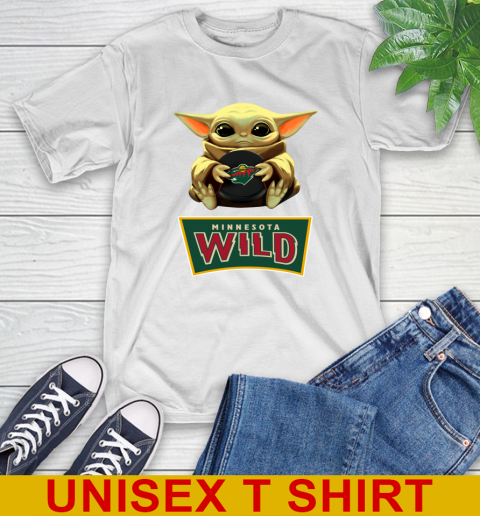 NHL Hockey Minnesota Wild Star Wars Baby Yoda Shirt